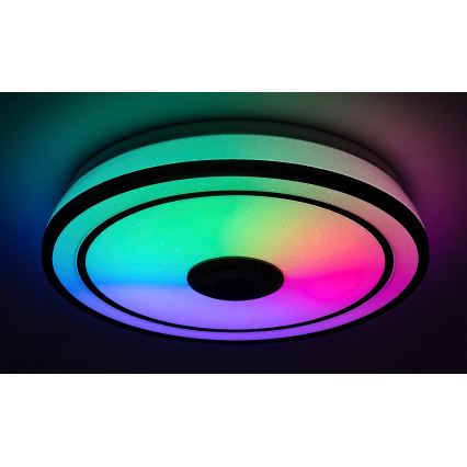 Rabalux - LED RGB Stmievateľné stropné svietidlo s reproduktorom LED/24W/230V 3000-6500K + diaľkové ovládanie