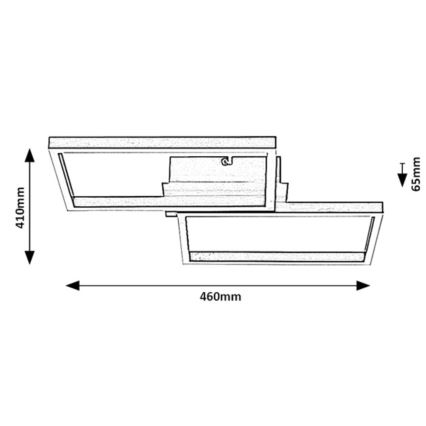 Rabalux - LED RGBW Stmievateľné stropné svietidlo LED/40W/230V 2700-6500K + diaľkové ovládanie