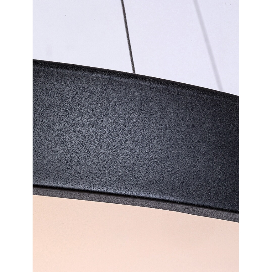 Rabalux - LED Stmievateľný luster na lanku LED/60W/230V 3000-6000K čierna + diaľkové ovládanie