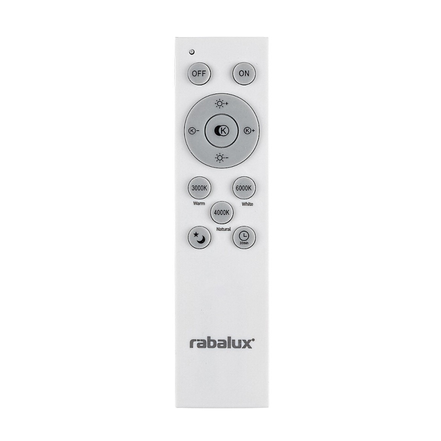 Rabalux - LED Stmievateľný luster na lanku LED/60W/230V 3000-6000K čierna + diaľkové ovládanie