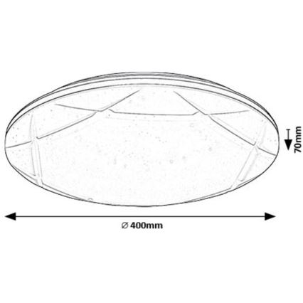 Rabalux - LED Stropné svietidlo LED/24W/230V 4000K pr. 40 cm