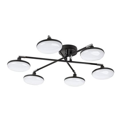 Rabalux - LED Prisadený luster 6xLED/4W/230V 3000K čierna