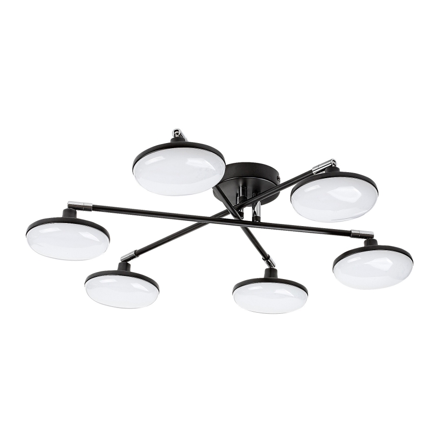 Rabalux - LED Prisadený luster 6xLED/4W/230V 3000K čierna