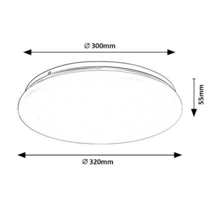 Rabalux - LED Stropné svietidlo LED/18W/230V 3000K 32 cm