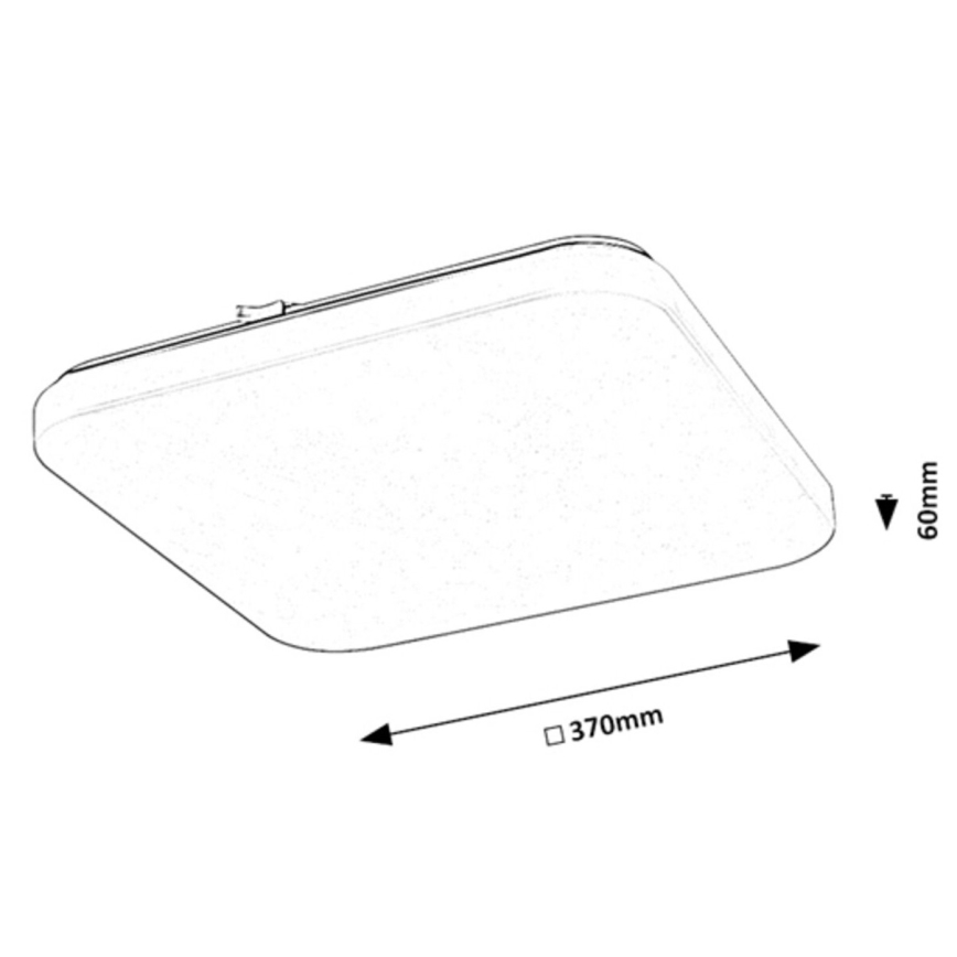 Rabalux - LED Stropné svietidlo LED/24W/230V 3000K 37x37 cm