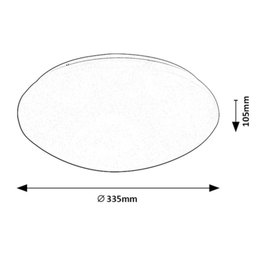 Rabalux - LED Stropné svietidlo so senzorom LED/18W/230V IP44 4000K pr. 33,5 cm