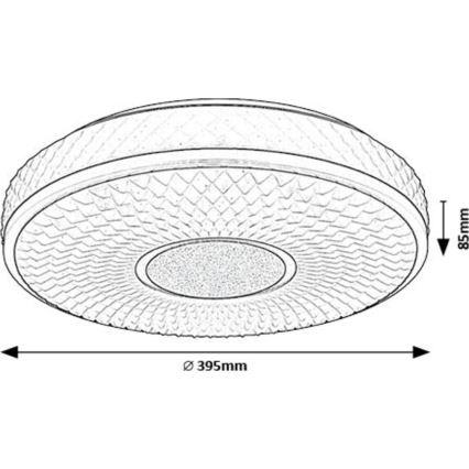 Rabalux - LED Stropné svietidlo LED/24W/230V 4000K pr. 39 cm