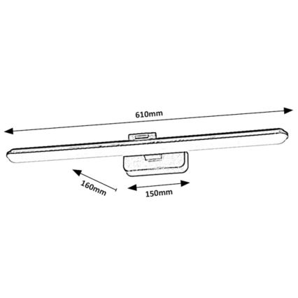 Rabalux - LED Obrazové svietidlo LED/15W/230V 4000K biela