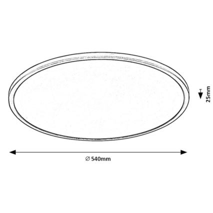 Rabalux - LED Stmievateľné stropné svietidlo LED/36W/230V 3000K 54 cm