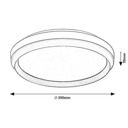 Rabalux - LED Stropné svietidlo LED/24W/230V 3000K