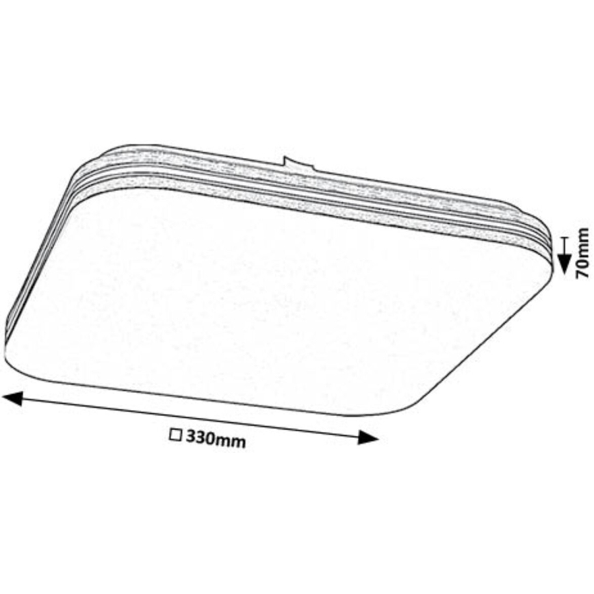 Rabalux - LED Stropné svietidlo LED/18W/230V 4000K 33x33 cm