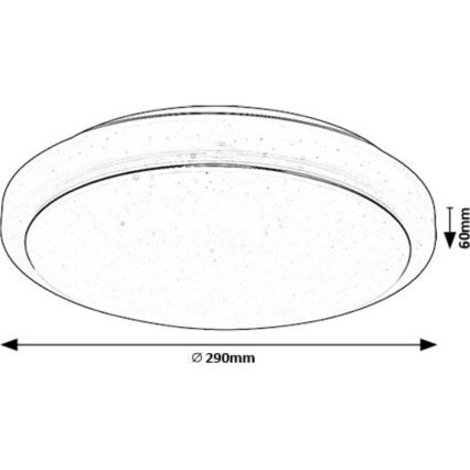 Rabalux - LED Stropné svietidlo LED/12W/230V 3000K pr. 29 cm