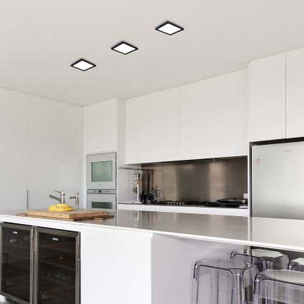 Rabalux - LED Stropné svietidlo LED/15W/230V 4000K 16x16 cm čierna