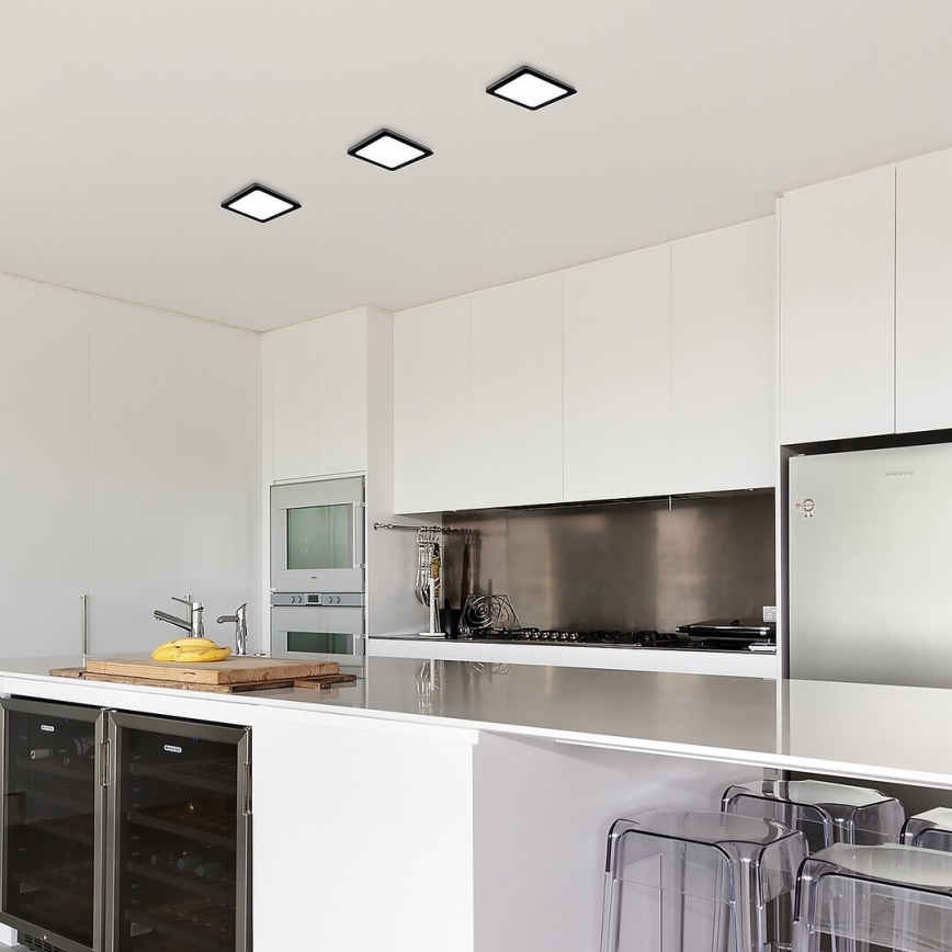 Rabalux - LED Stropné svietidlo LED/15W/230V 4000K 16x16 cm čierna