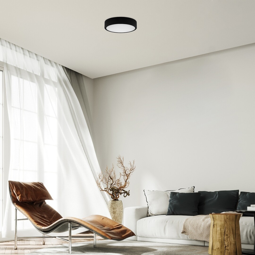 Rabalux - LED Stropné svietidlo LED/22W/230V 3000/4000/6000K pr. 21 cm čierna