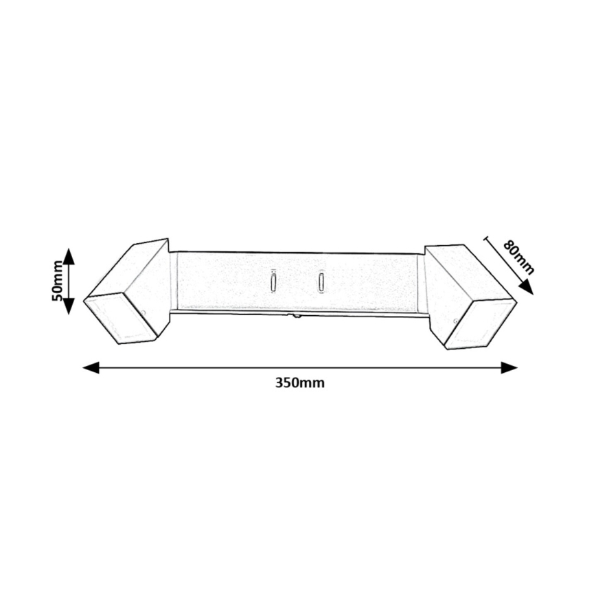 Rabalux - LED Nástenné svietidlo 2xLED/4W/230V 3000K