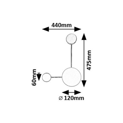 Rabalux - LED Nástenné svietidlo LED/7W/230V 3000K
