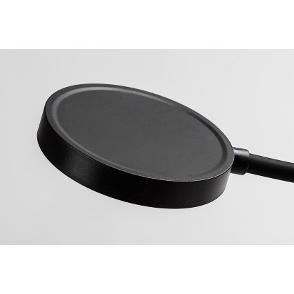 Rabalux - Stmievateľná nástenná LED lampa LED/4W/230V s USB portom do zásuvky čierna