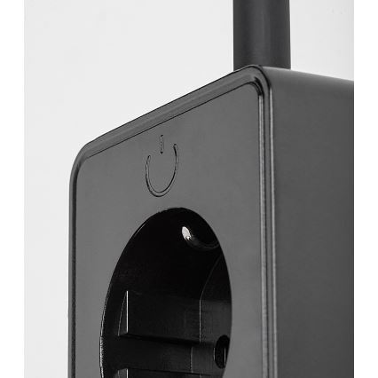 Rabalux - Stmievateľná nástenná LED lampa LED/4W/230V s USB portom do zásuvky čierna