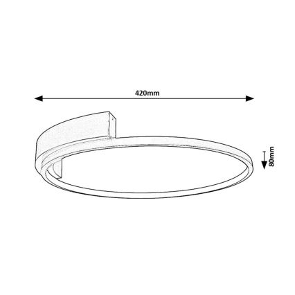 Rabalux - LED Stropné svietidlo LED/23W/230V