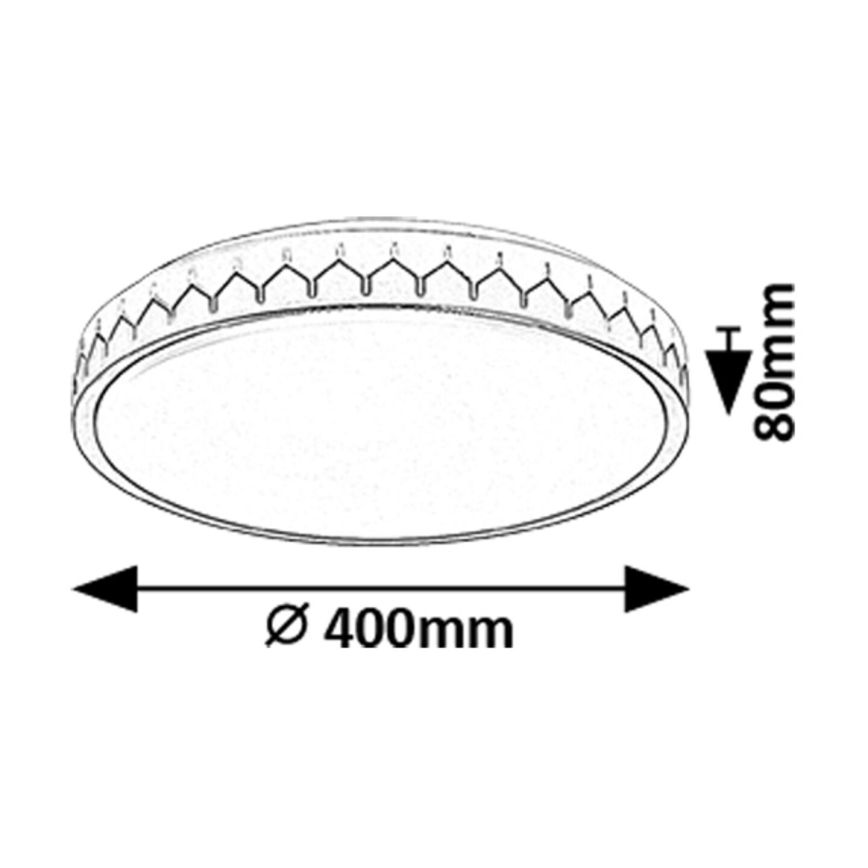 Rabalux - LED Stmievateľné stropné svietidlo LED/24W/230V 3000-6500K + diaľkové ovládanie