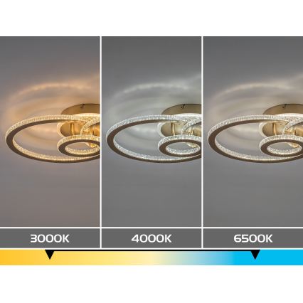 Rabalux - LED stmievateľné stropné svietidlo LED/40W/230V 3000-6500K + diaľkové ovládanie