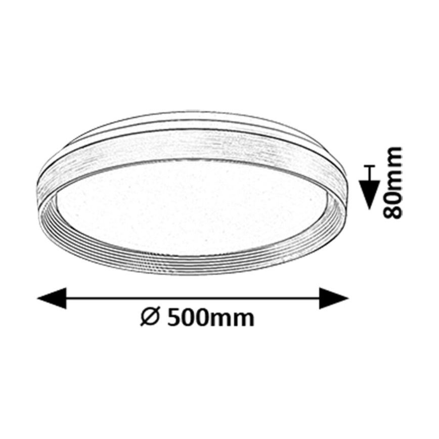 Rabalux - LED Stmievateľné stropné svietidlo LED/48W/230V 3000-6500K + diaľkové ovládanie