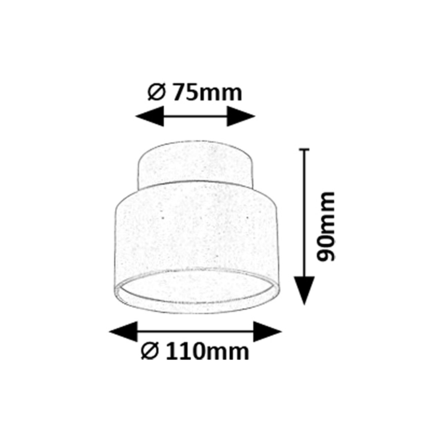 Rabalux - LED Stropné svietidlo LED/16W/230V 3000K čierna