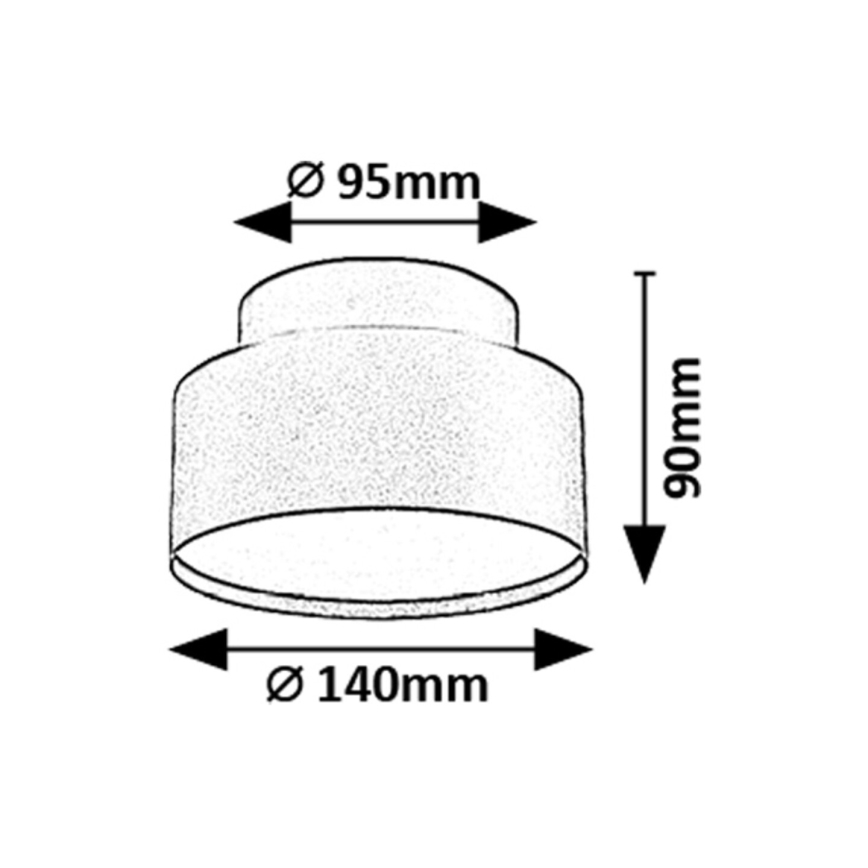 Rabalux - LED Stropné svietidlo LED/24W/230V 3000K čierna