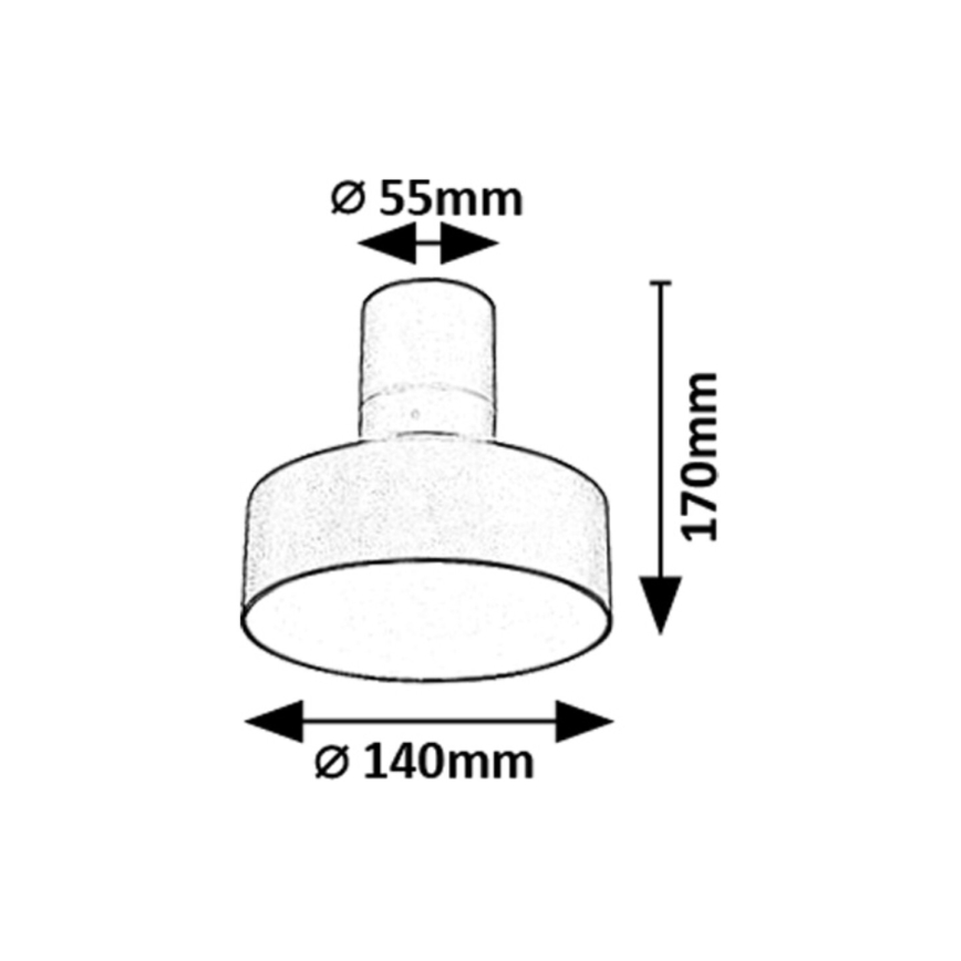 Rabalux - LED Stropné svietidlo LED/16W/230V 3000K čierna