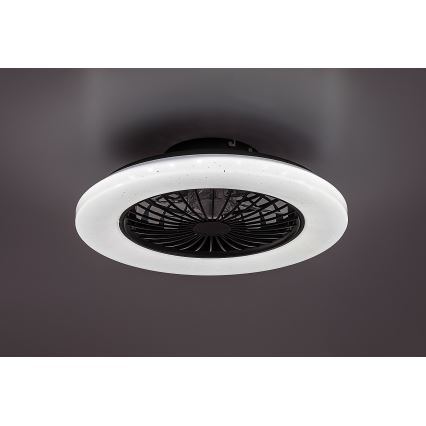 Rabalux - LED Stmievateľné stropné svietidlo s ventilátorom LED/48W/230V 3000-6500K + diaľkové ovládanie