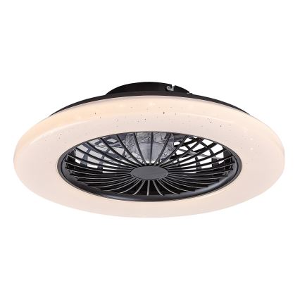 Rabalux - LED Stmievateľné stropné svietidlo s ventilátorom LED/48W/230V 3000-6500K + diaľkové ovládanie