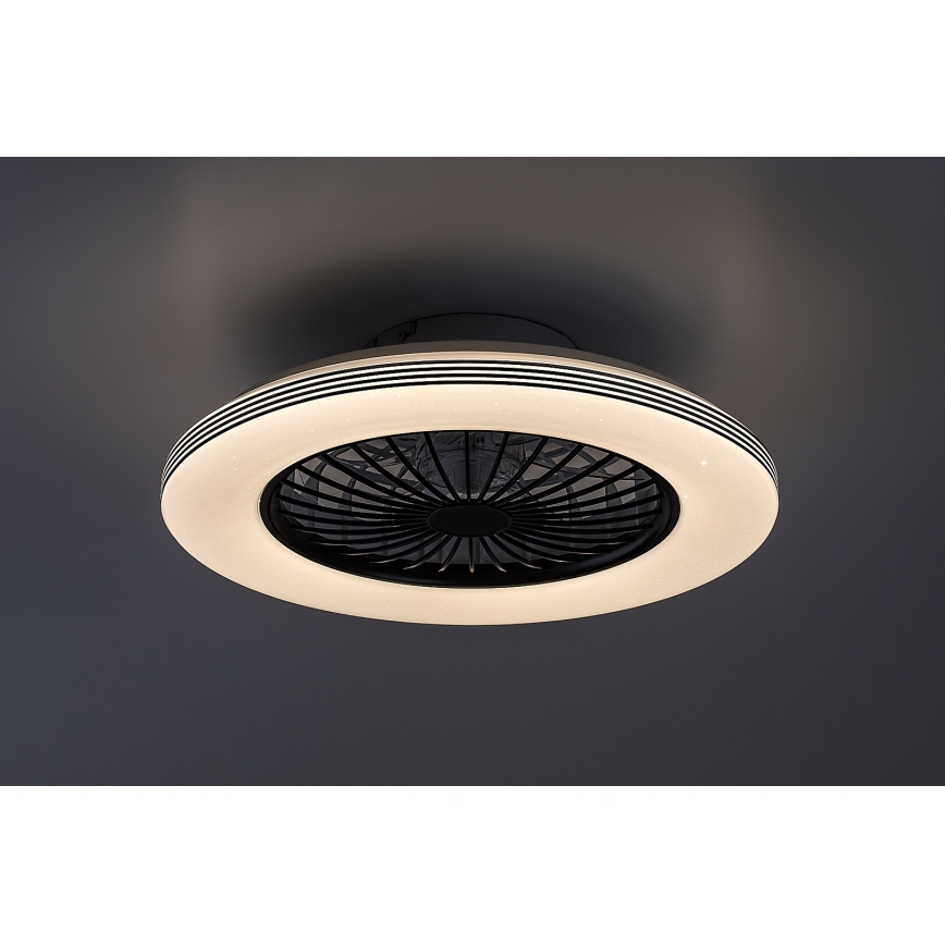 Rabalux - LED Stmievateľné stropné svietidlo s ventilátorom LED/48W/230V 3000-6500K + diaľkové ovládanie