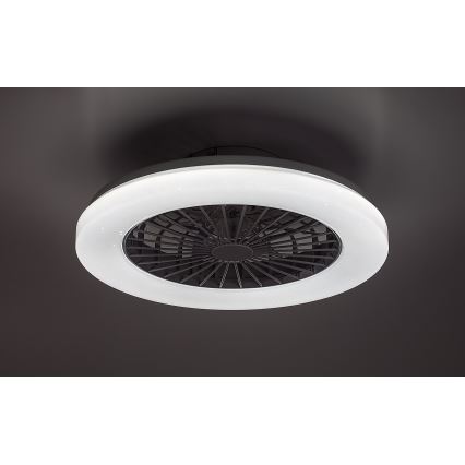 Rabalux - LED RGB Stmievateľné stropné svietidlo s ventilátorom LED/48W/230V 3000-6500K + diaľkové ovládanie