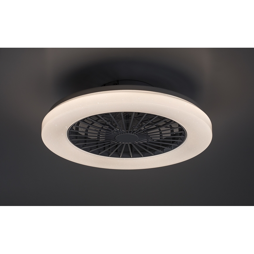 Rabalux - LED RGB Stmievateľné stropné svietidlo s ventilátorom LED/48W/230V 3000-6500K + diaľkové ovládanie