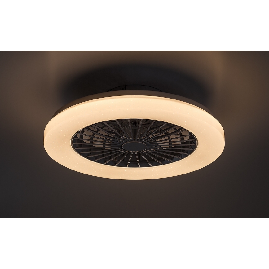 Rabalux - LED RGB Stmievateľné stropné svietidlo s ventilátorom LED/48W/230V 3000-6500K + diaľkové ovládanie