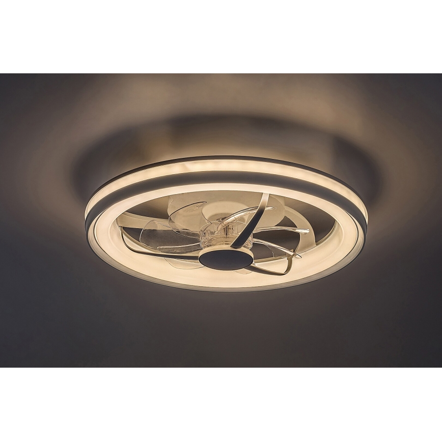Rabalux - LED Stmievateľné stropné svietidlo s ventilátorom LED/40W/230V 3000/4000/6000K Wi-Fi + diaľkové ovládanie
