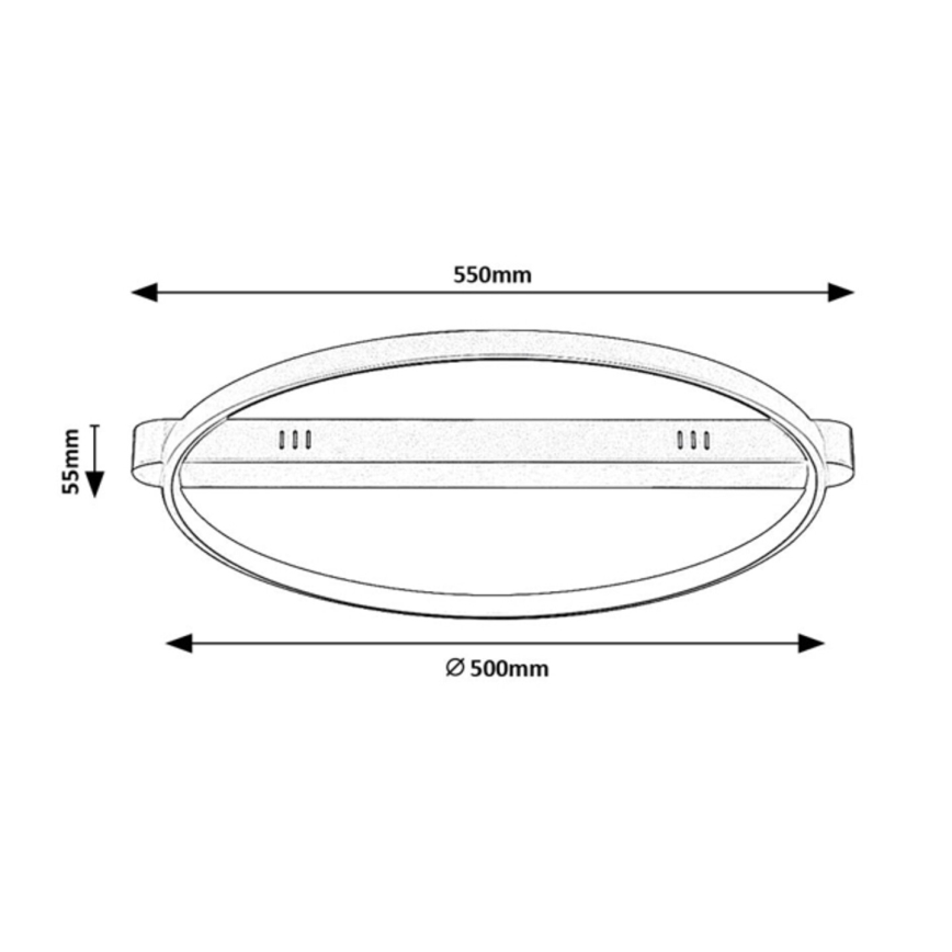 Rabalux - LED stropné svietidlo LED/45W/230V 3000K 50x55 cm zlatá