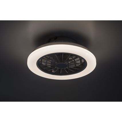 Rabalux - LED stmievateľné stropné svietidlo s ventilátorom LED/24W/230V 3000-6500K + diaľkové ovládanie