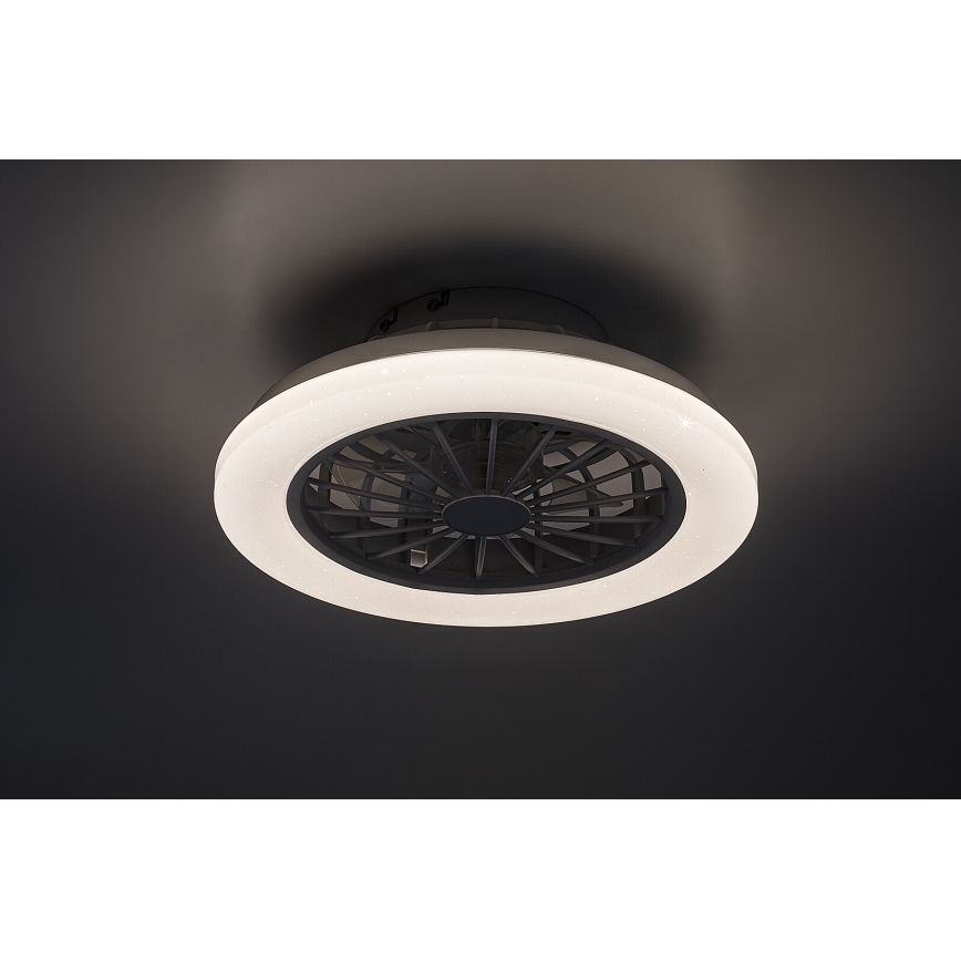 Rabalux - LED stmievateľné stropné svietidlo s ventilátorom LED/24W/230V 3000-6500K + diaľkové ovládanie