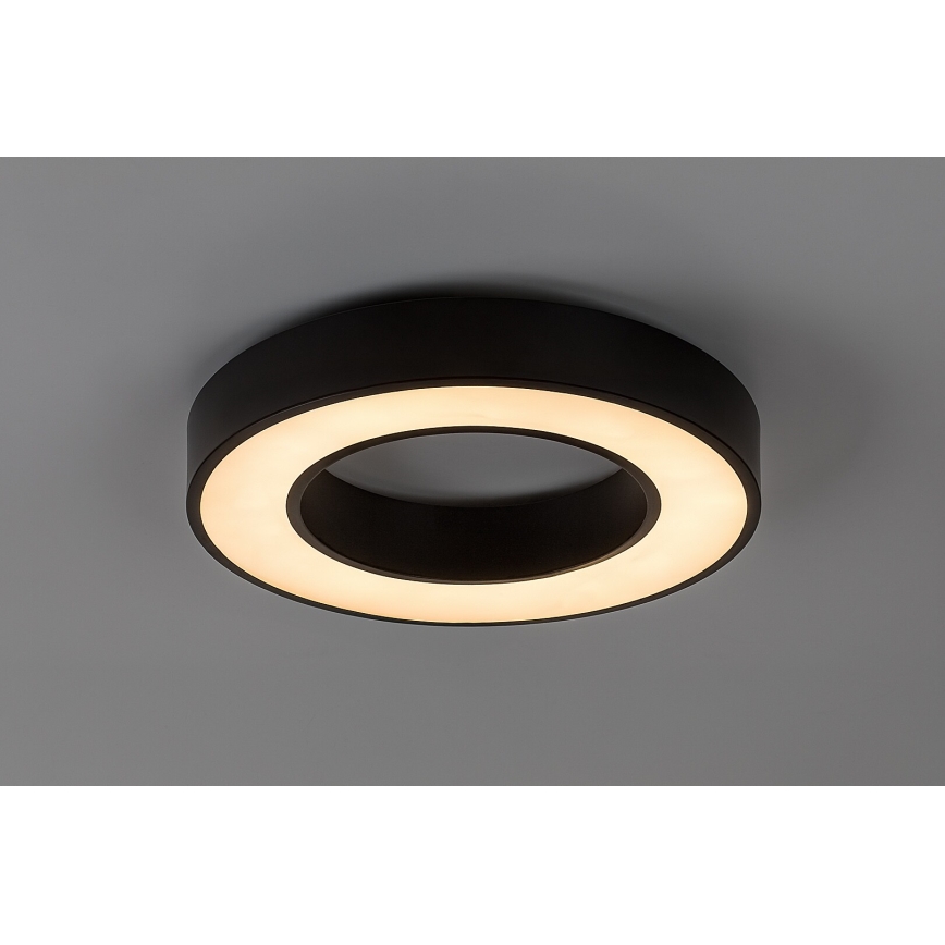 Rabalux - LED stmievateľné stropné svietidlo LED/45W/230V 3000-6500K pr. 60 cm čierne + diaľkové ovládanie