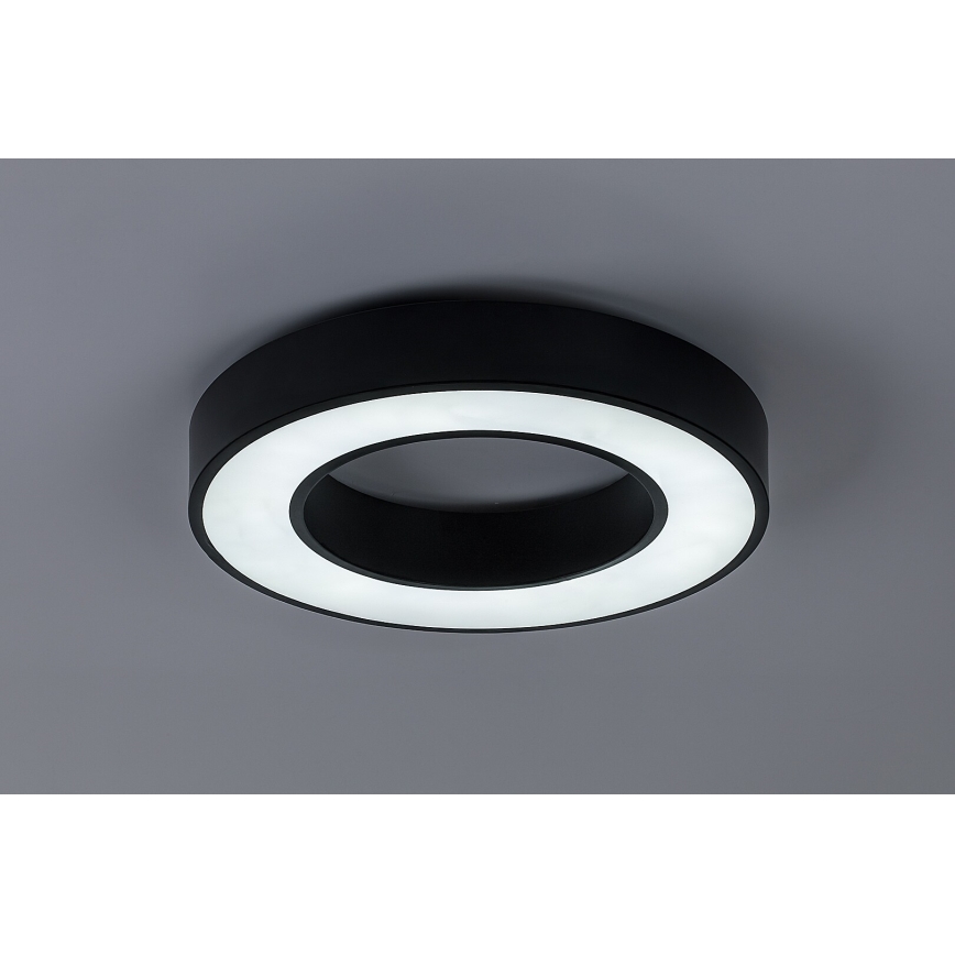 Rabalux - LED stmievateľné stropné svietidlo LED/45W/230V 3000-6500K pr. 60 cm čierne + diaľkové ovládanie