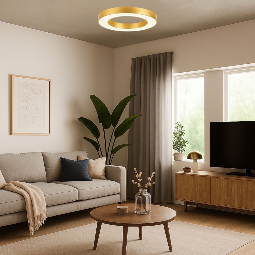 Rabalux - LED stropné svietidlo LED/24W/230V 3000/4000/6500K priemer 40 cm zlaté
