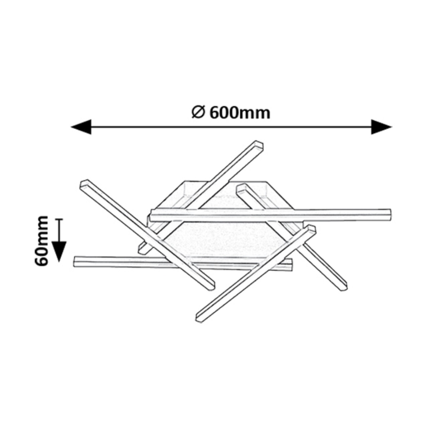 Rabalux - LED Prisadený luster LED/40W/230V 3000K
