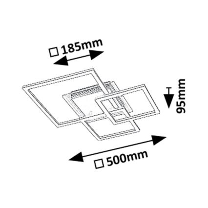 Rabalux - LED Stropné svietidlo LED/40W/230V 3000K