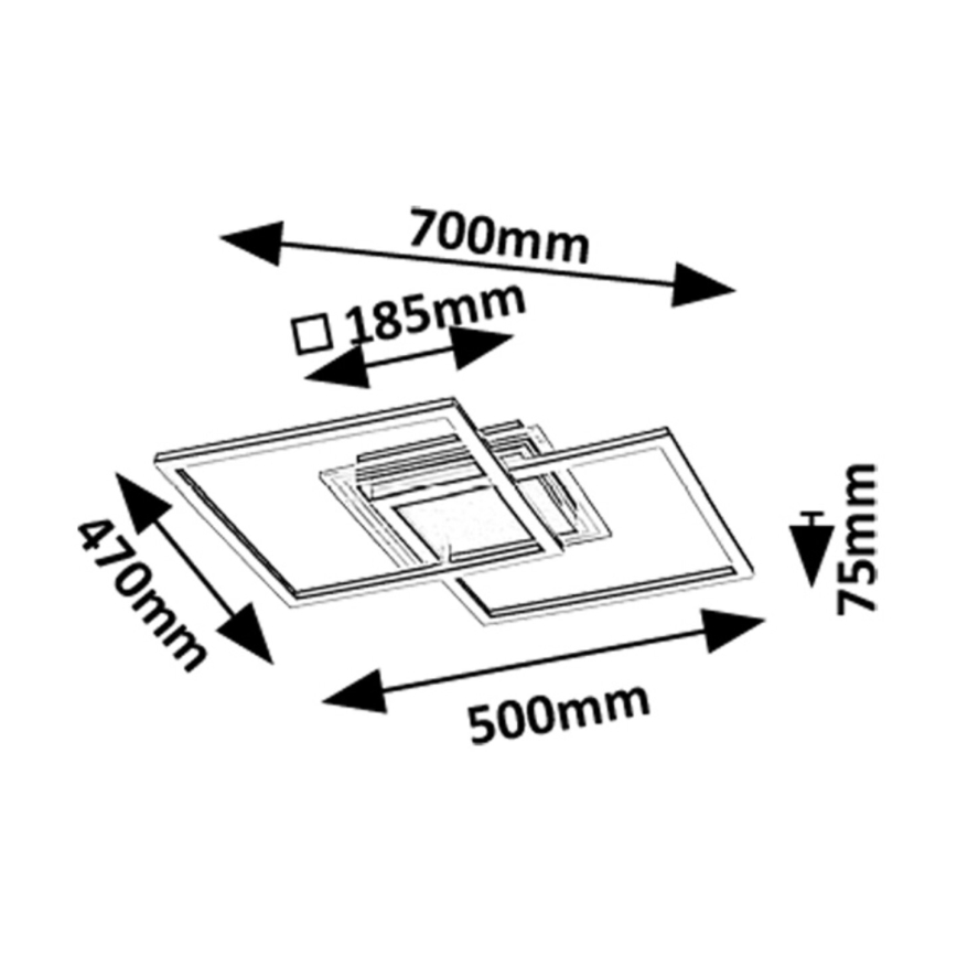 Rabalux - LED Stropné svietidlo LED/28W/230V 3000K
