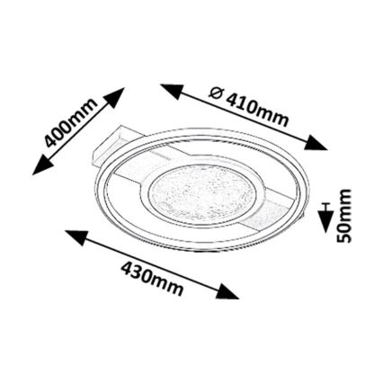 Rabalux - LED Stropné svietidlo LED/50W/230V 3000K