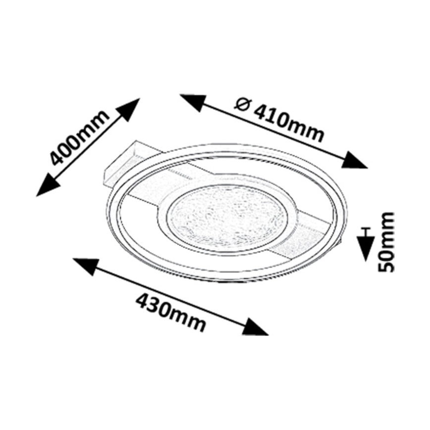 Rabalux - LED Stropné svietidlo LED/50W/230V 3000K