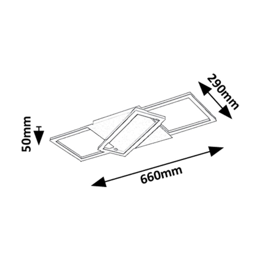 Rabalux - LED Stmievateľné stropné svietidlo LED/40W/230V 3000-6500K + diaľkové ovládanie