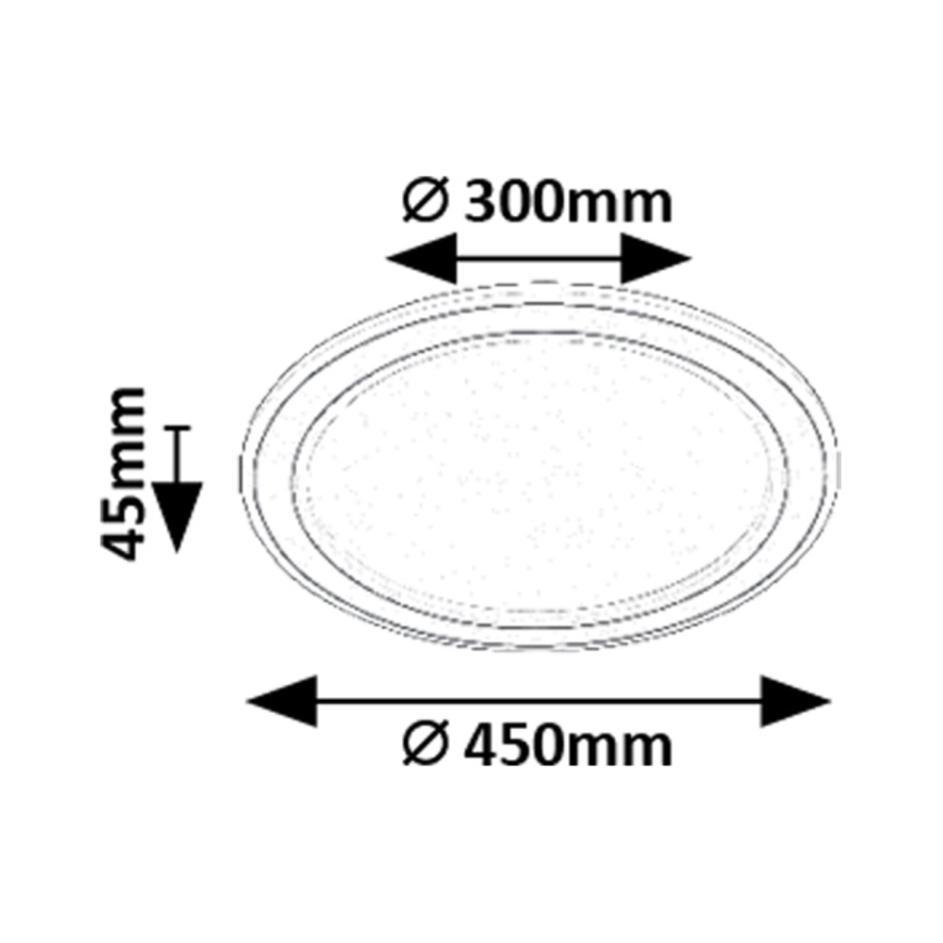 Rabalux - LED RGB Stmievateľné stropné svietidlo LED/22W/230V 3000-6500K + diaľkové ovládanie